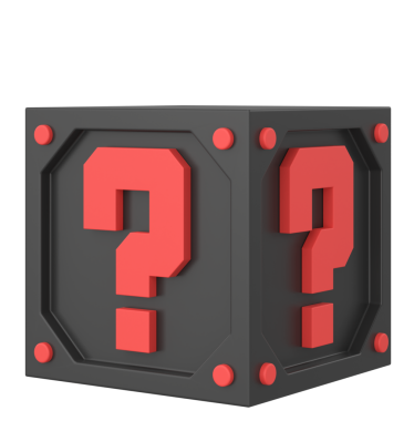 Gizemli kutu. Şanslı kutu. 3B öge.