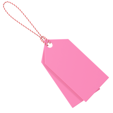 Üç boyutlu etiket. Üç boyutlu etiket. Satış etiketi.