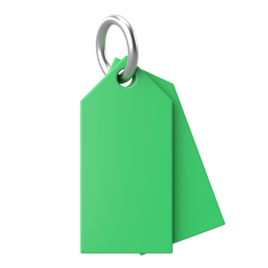 Web afişi için 3D etiket. Satış etiketi.