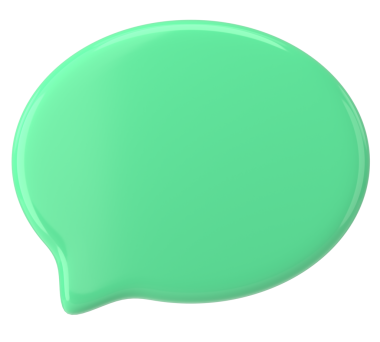 Konuşma balonu. Sohbet balonu. 3B illüstrasyon.