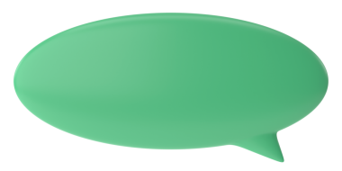 Konuşma balonu. Konuşma balonu. Mesaj kutusu. 3B illüstrasyon.