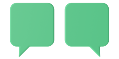 Konuşma balonu. Konuşma balonu. Mesaj kutusu. 3B illüstrasyon.