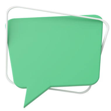 Konuşma balonu. Konuşma balonu. Mesaj kutusu. 3B illüstrasyon.