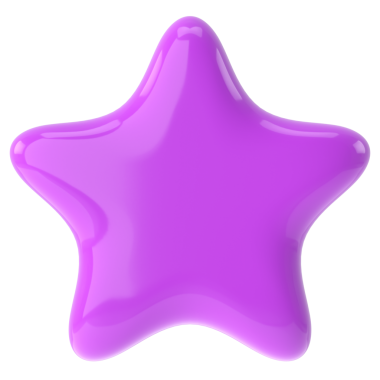 Üç boyutlu yıldız. 3B illüstrasyon.