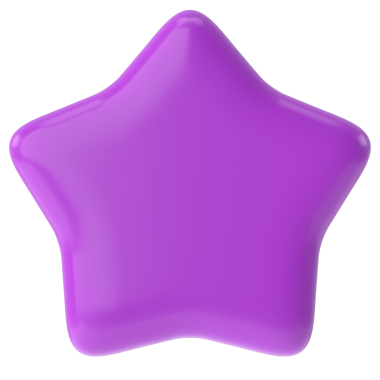 Üç boyutlu yıldız. 3B illüstrasyon.