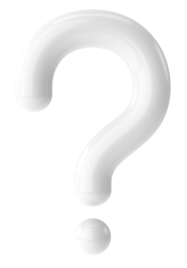 Soru işareti işareti. 3B illüstrasyon.