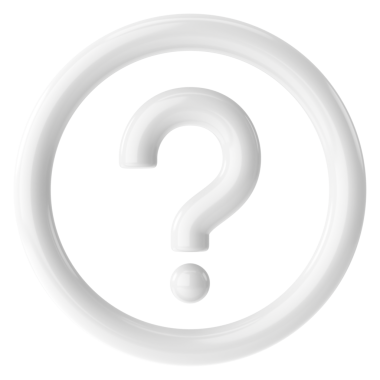 Soru işareti işareti. Soru ikonu. 3B illüstrasyon.