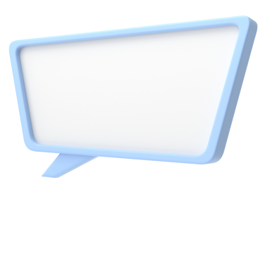 Üç boyutlu konuşma balonu. Mesaj kutusu. Metin alanı.