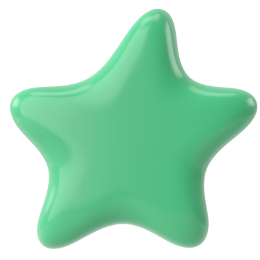 Üç boyutlu yıldız. 3B illüstrasyon.