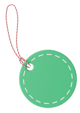 Üç boyutlu etiket. Üç boyutlu etiket. Satış etiketi.