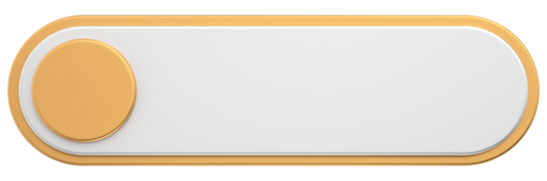 Üç boyutlu düğme. Boş tuş. 3B illüstrasyon.