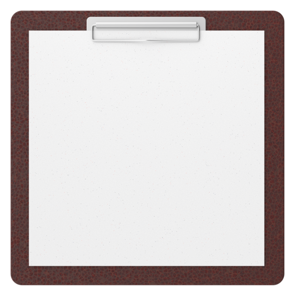 Not kağıdıyla birlikte pano. 3B illüstrasyon.