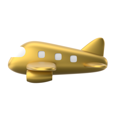 Uçak 3D. Seyahat ögesi.