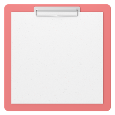 Not kağıdıyla birlikte pano. 3B illüstrasyon.