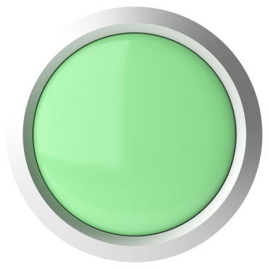 Üç boyutlu düğme. Boş tuş. 3B illüstrasyon.