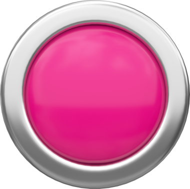 Üç boyutlu düğme. Üç boyutlu düğme. 3B illüstrasyon.