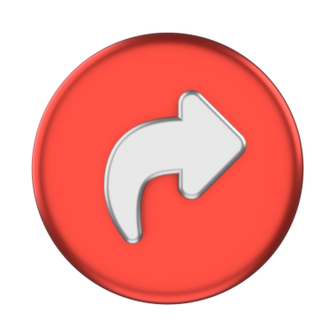 3 boyutlu paylaşım simgesi. Paylaş düğmesi. 3B öge.