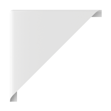 Köşedeki etiket. Köşedeki etiket. 3B illüstrasyon.