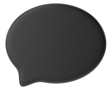 Konuşma balonu. Konuşma balonu. Mesaj kutusu. 3B illüstrasyon.