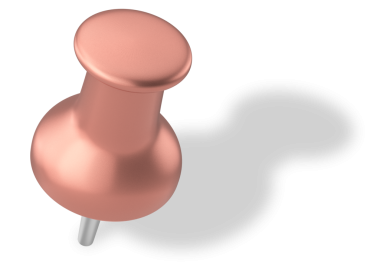 Pimi çek. Çizim iğnesi. Gölgeli 3B iğne.