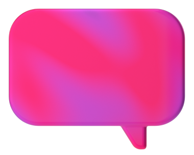 Konuşma balonu. Sohbet balonu. 3B illüstrasyon.