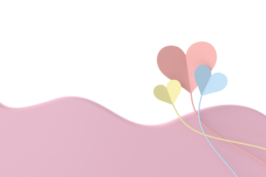 Sevgililer günü kartı. Kalp çerçevesi. 3B illüstrasyon.