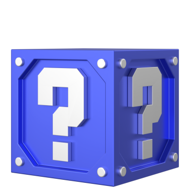 Gizemli kutu. Şanslı kutu. 3B öge.