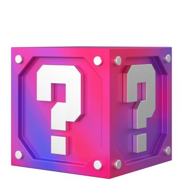 Gizemli kutu. Şanslı kutu. 3B öge.