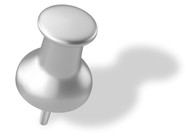 Pimi çek. Çizim iğnesi. Gölgeli 3B iğne.