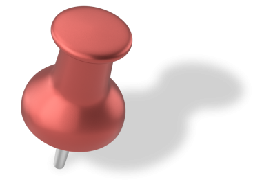 Pimi çek. Çizim iğnesi. Gölgeli 3B iğne.