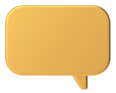 Konuşma balonu. Sohbet balonu. 3B illüstrasyon.