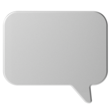 Konuşma balonu. Konuşma balonu. Mesaj kutusu. 3B illüstrasyon.