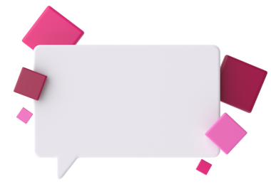 Konuşma balonu. 3B metin kutusu.