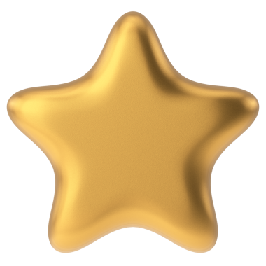 Üç boyutlu yıldız. 3B illüstrasyon.