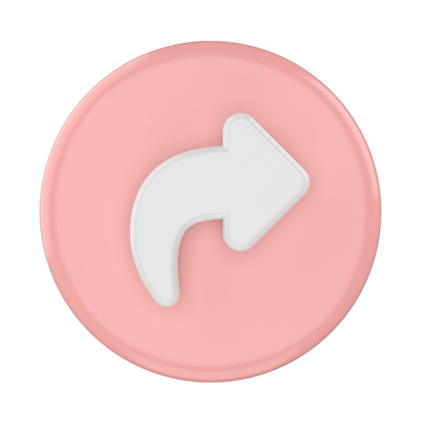 3 boyutlu paylaşım simgesi. Paylaş düğmesi. 3B öge.