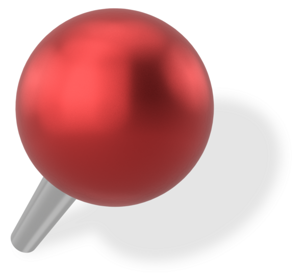 Pimi çek. Çizim iğnesi. Gölgeli 3B iğne.