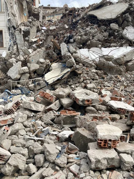 yıkım görünümü yakın çekim