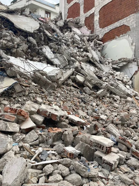 yıkım görünümü yakın çekim