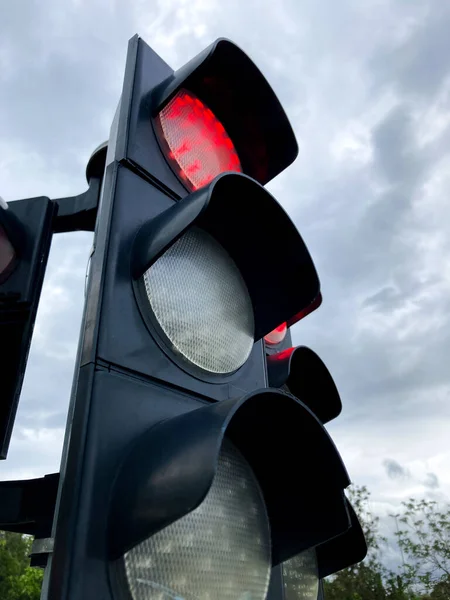 Trafik ışıkları, yakın çekim.