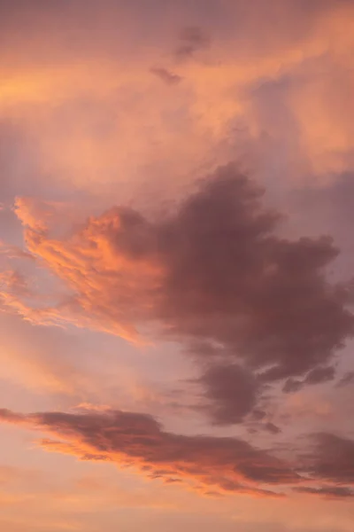 Úžasný Výhled Oblohu Před Západem Slunce Barevné Mraky Stock Fotografie