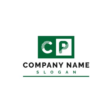 CP Logo Tasarımı. CP Harf Logo Vektörü İllüstrasyonu - Vektör