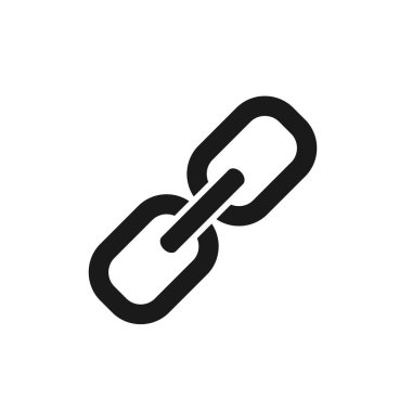 Bağlantı Simgesi Vektör Resmini Ayarla. Düz Bağlantı Simgesi İmzası