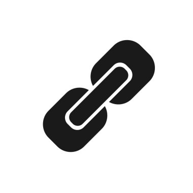 Bağlantı Simgesi Vektör Resmini Ayarla. Düz Bağlantı Simgesi İmzası