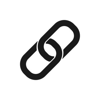 Bağlantı Simgesi Vektör Resmini Ayarla. Düz Bağlantı Simgesi İmzası