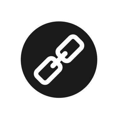 Bağlantı Simgesi Vektör Resmini Ayarla. Düz Bağlantı Simgesi İmzası