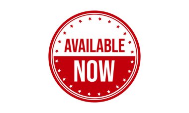 Kullanılabilir Şimdi Lastik Grunge Damga Mühür Vektör Çizimi