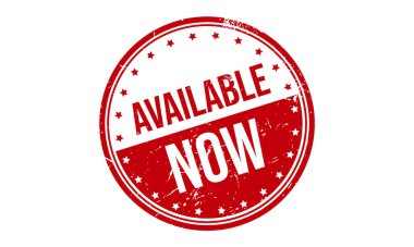 Kullanılabilir Şimdi Lastik Grunge Damga Mühür Vektör Çizimi