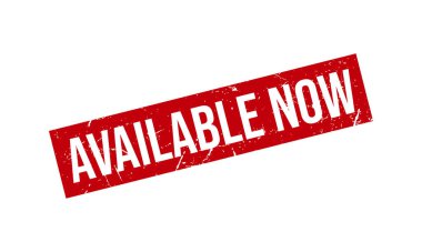 Şimdi Kullanılabilir Kauçuk Damgası. Kırmızı Kullanılabilir Şimdi Lastik Grunge Damga Mühür Vektör Çizimi