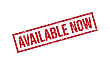 Şimdi Kullanılabilir Kauçuk Damgası. Kırmızı Kullanılabilir Şimdi Lastik Grunge Damga Mühür Vektör Çizimi