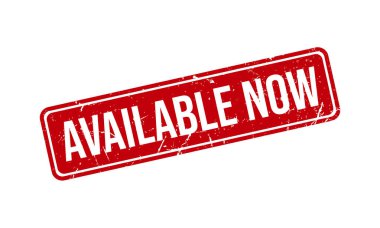 Şimdi Kullanılabilir Kauçuk Damgası. Kırmızı Kullanılabilir Şimdi Lastik Grunge Damga Mühür Vektör Çizimi